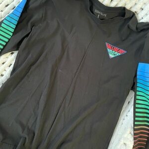 Ballislife Black Long Sleeve Shirt with Striped Sleeves